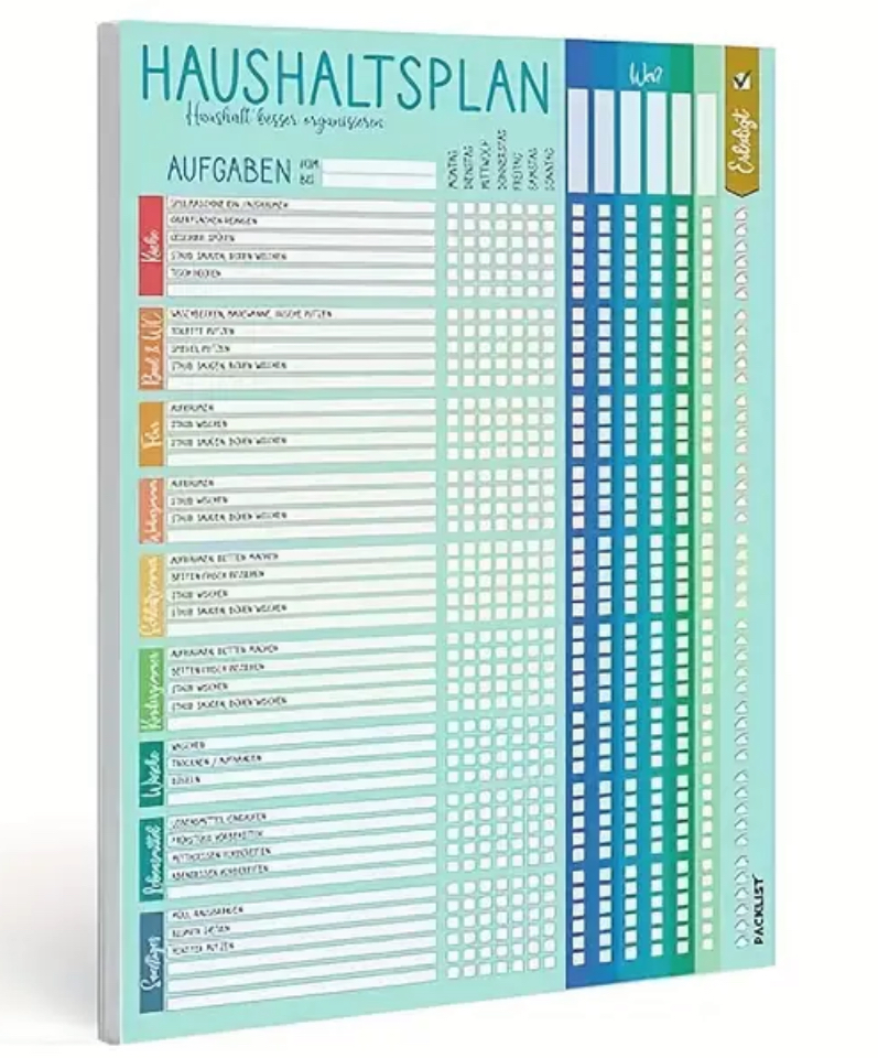 🏡✨ Schöner Haushaltsplan zum Download – stilvoll organisiert durch den Alltag! ✨📝