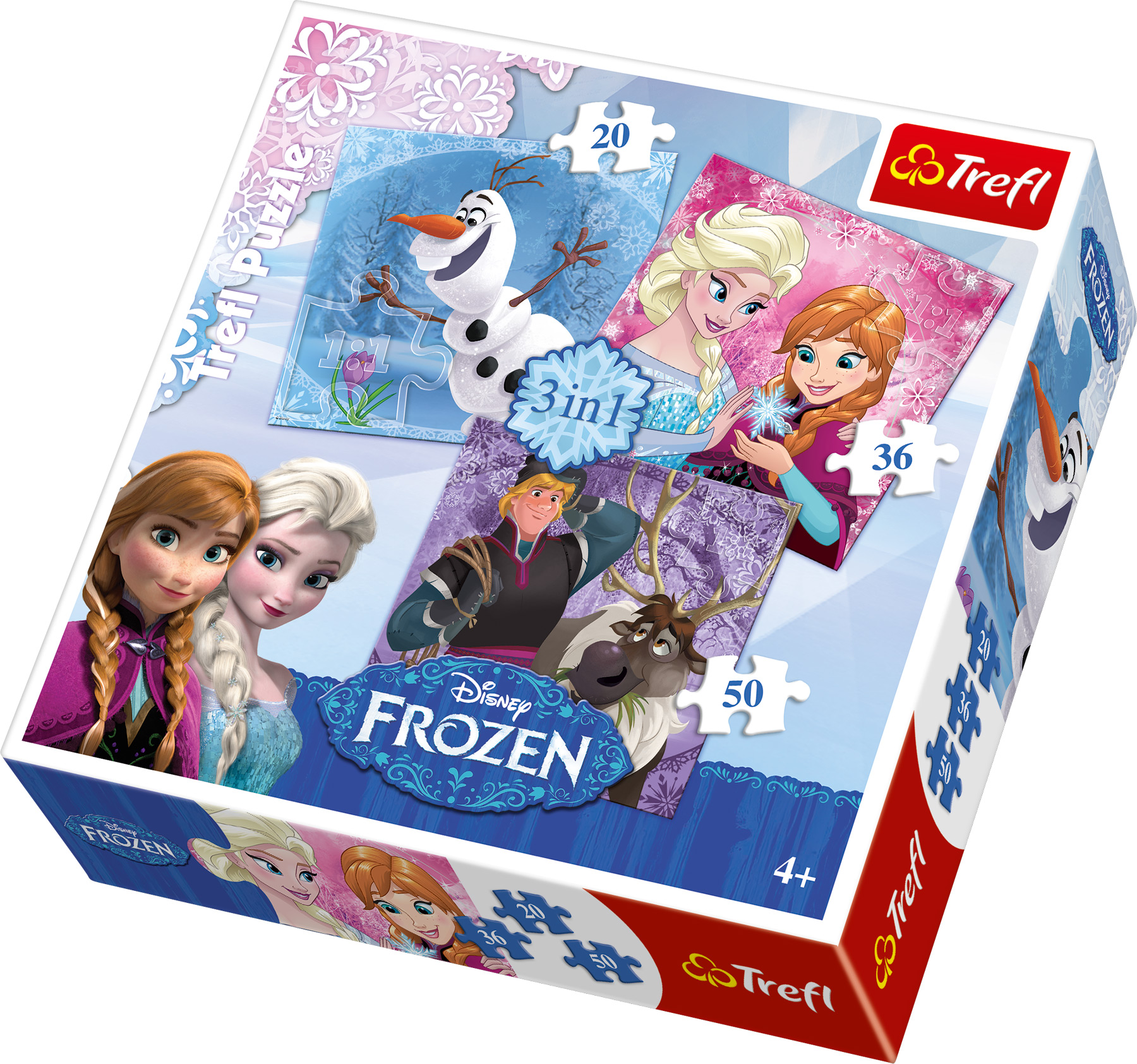 Frozen Puzzle 3 in 1