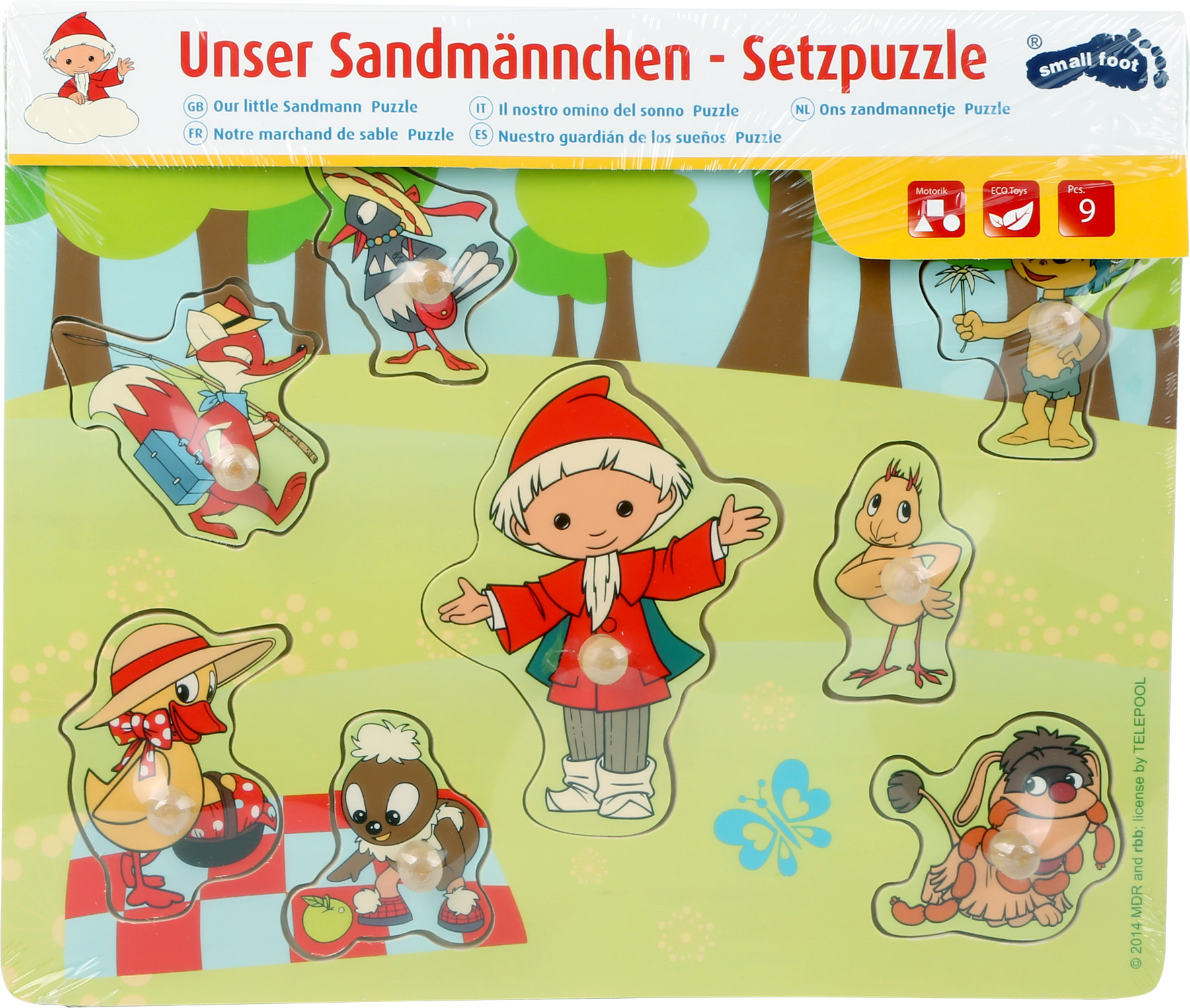 Sandmännchen und Freunde Setzpuzzle